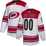 Camiseta Hockey Nino Carolina Hurricanes Segunda Personalizada Blanco